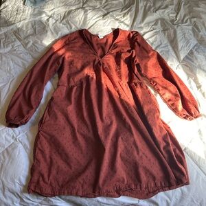 Old Navy Terracotta Long Sleeve Dress